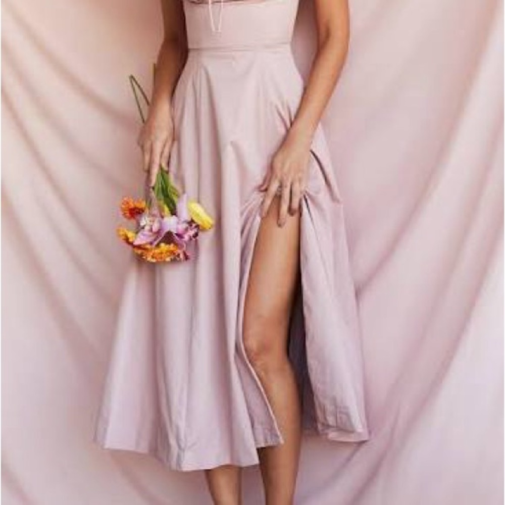 House of CB Blush Pink Mini Dress with Puff Sleeves - Picture 2 of 10
